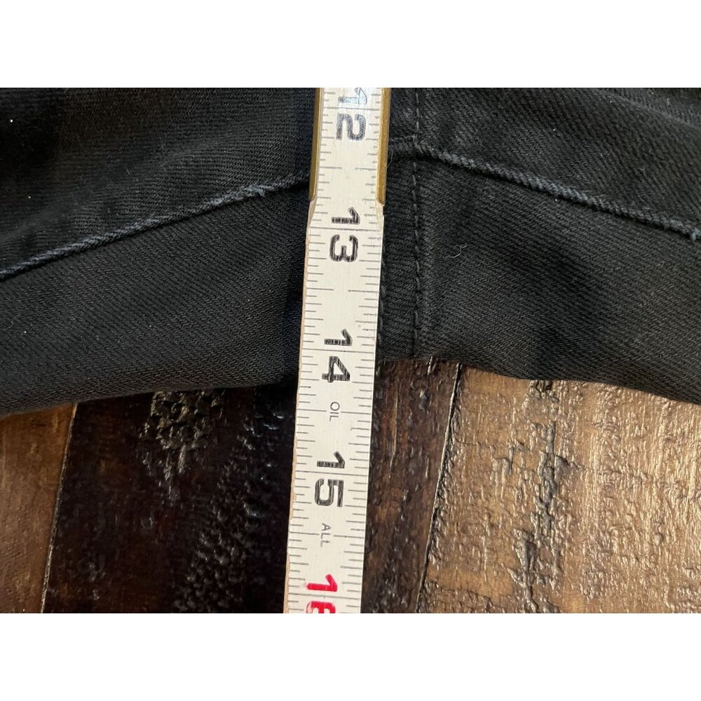 Chico's Platinum Denim vanity size 10 Black straight leg - Picture 10 of 10